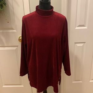Vintage Diane Von Furstenburg Velvet Sweater/ Tunic- Size M